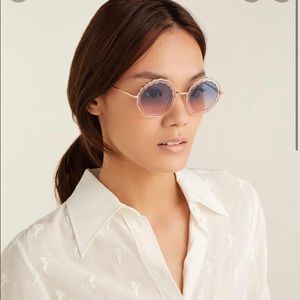 CHLOE Tally 56mm Scalloped Sunglasses